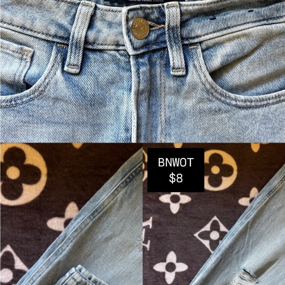 Hollister Light Blue Straight Leg Jeans